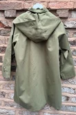 Dunbar Neckerchief Hood Gaberdine Coat Heritage Green